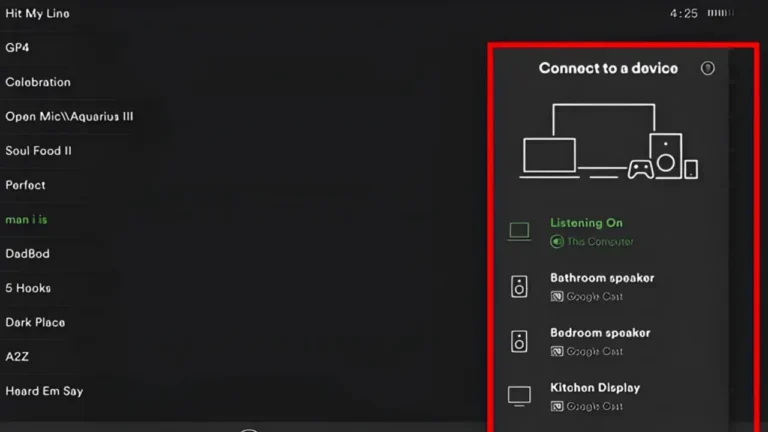 Controle Entre Dispositivos Recursos do Spotify Premium Para PC