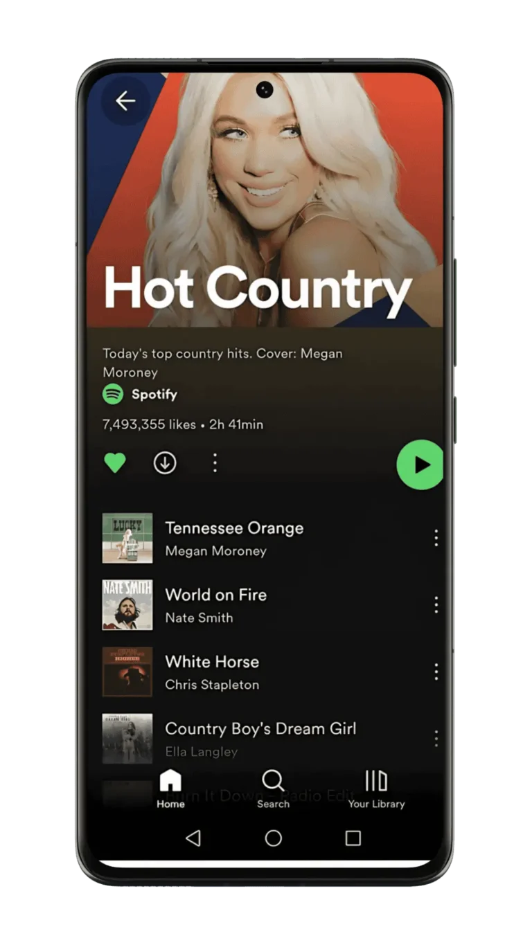 Baixe e instale o Spotify Premium APK para desfrutar dos recursos premium.