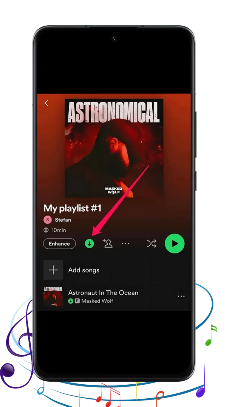 Audição offline Recursos do Spotify Mod APK
