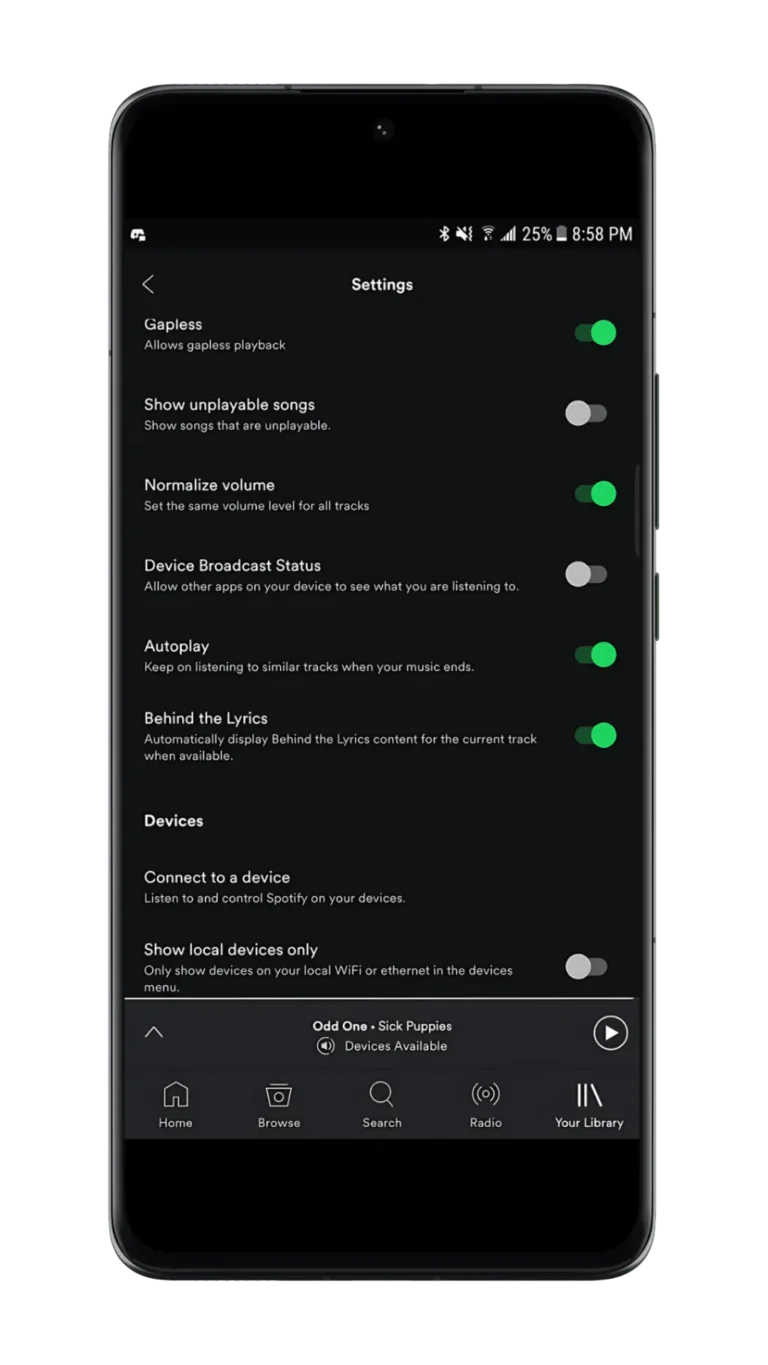 Reprodução Sob Demanda Recursos do Spotify Premium X