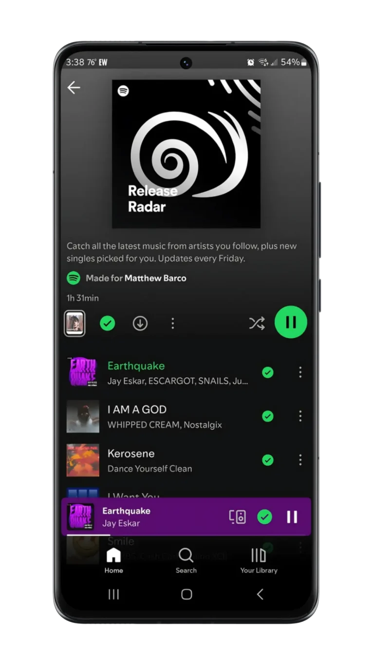 Release radar Spotify++ IPA Para IOS Recursos Premium