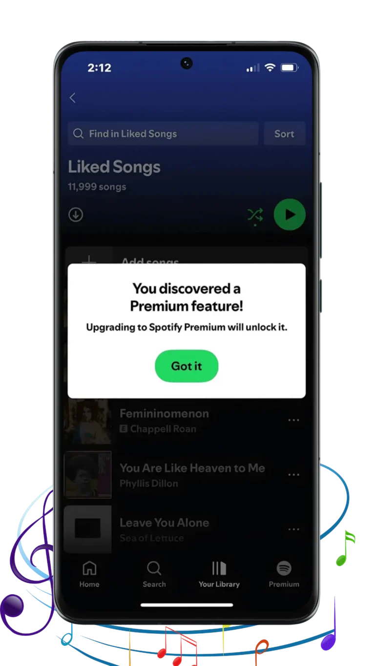 Recursos Desbloqueados Recursos do Spotify Mod APK