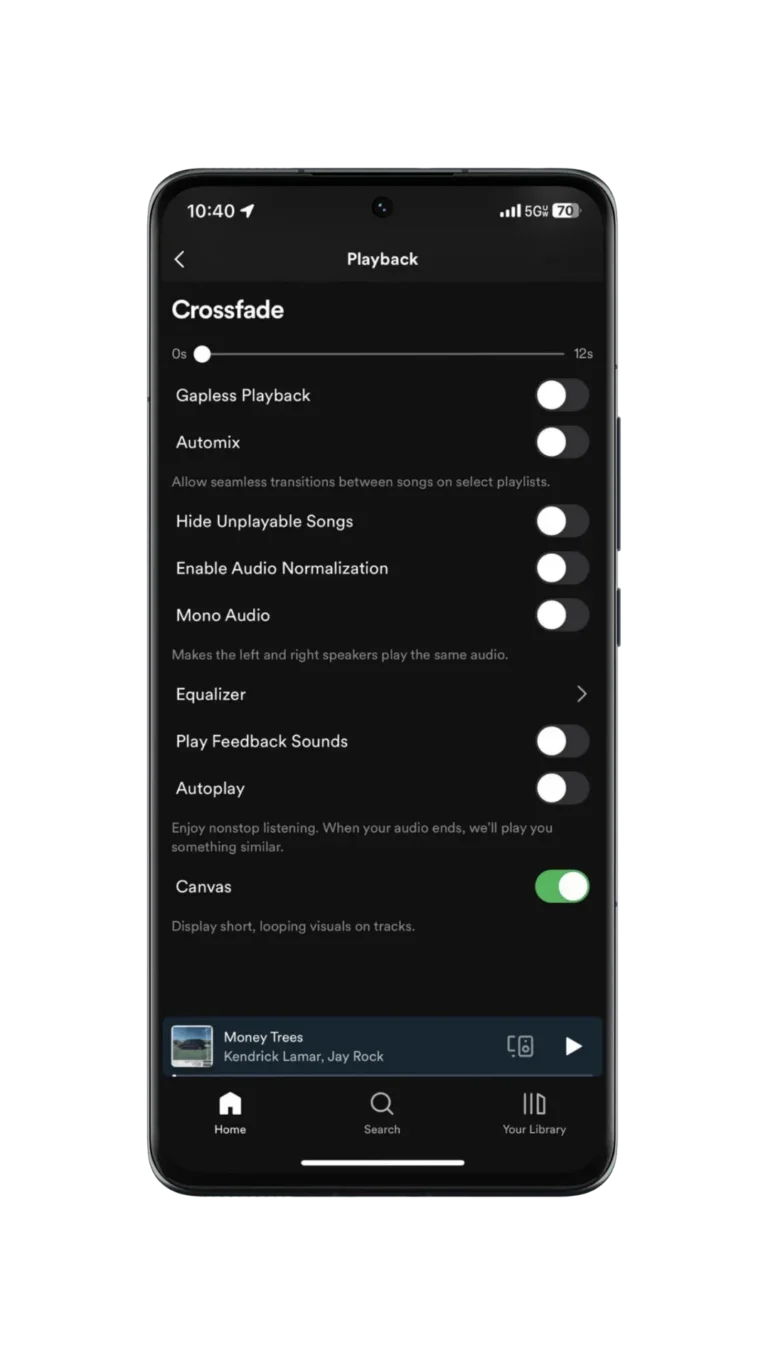 Spotify Crossfade